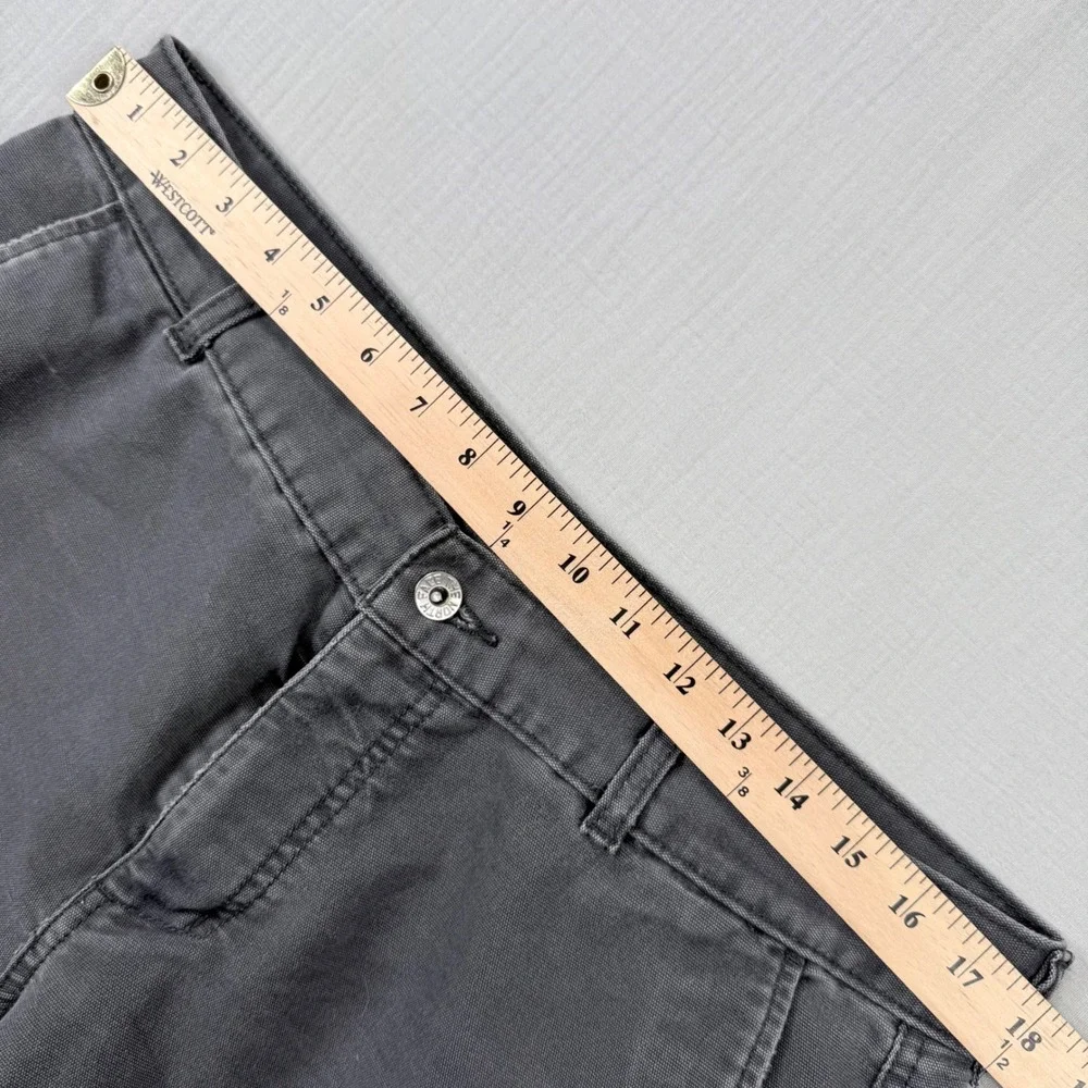 North Face Men Grey Canvas Cargo Shorts Sz 36 10